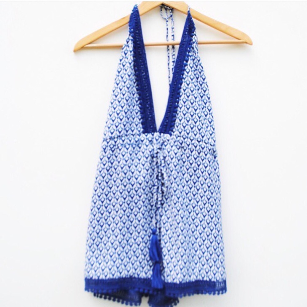 Olivaceous Tassel Romper